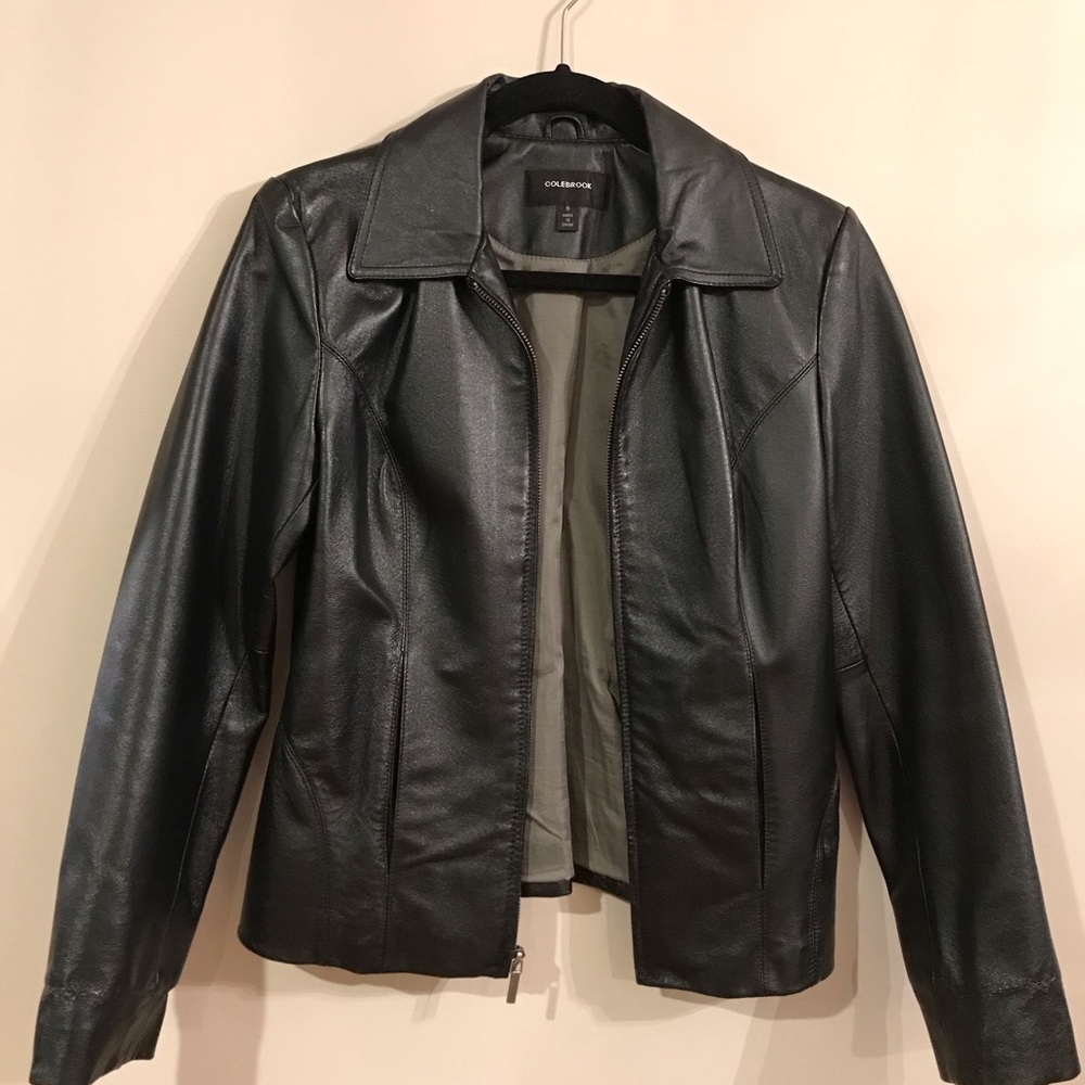 Colebrook leather jacket size small